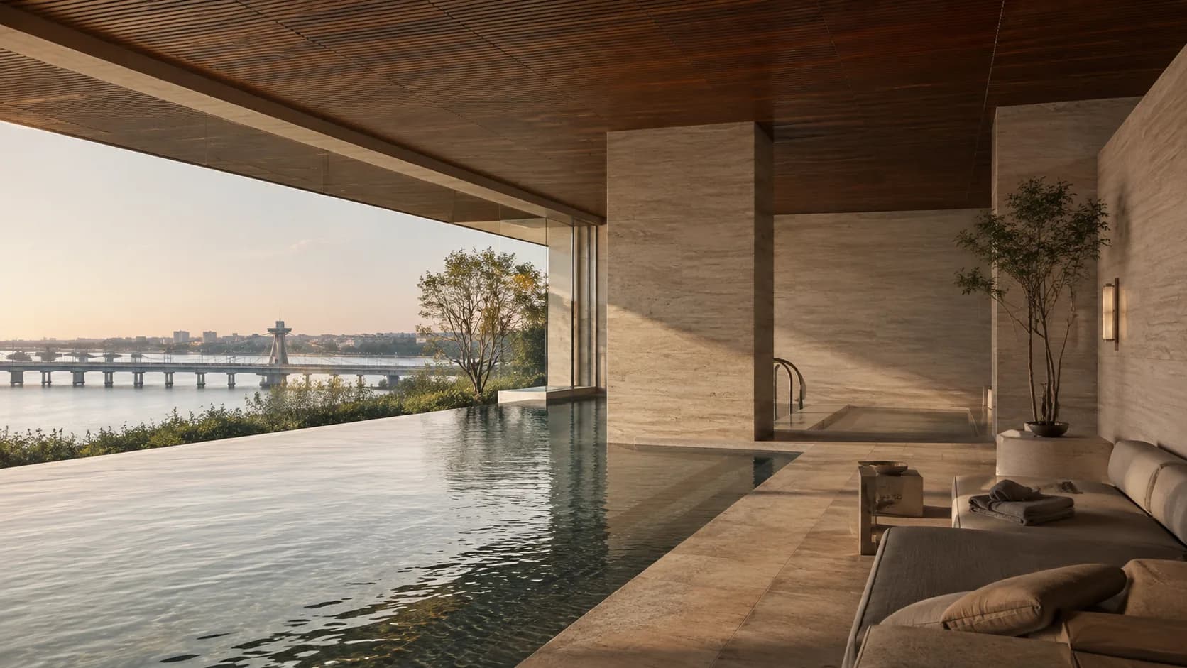 Private wellness pool at Shivalik Présenté
